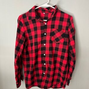 Men’s Red and Black checkered flannel